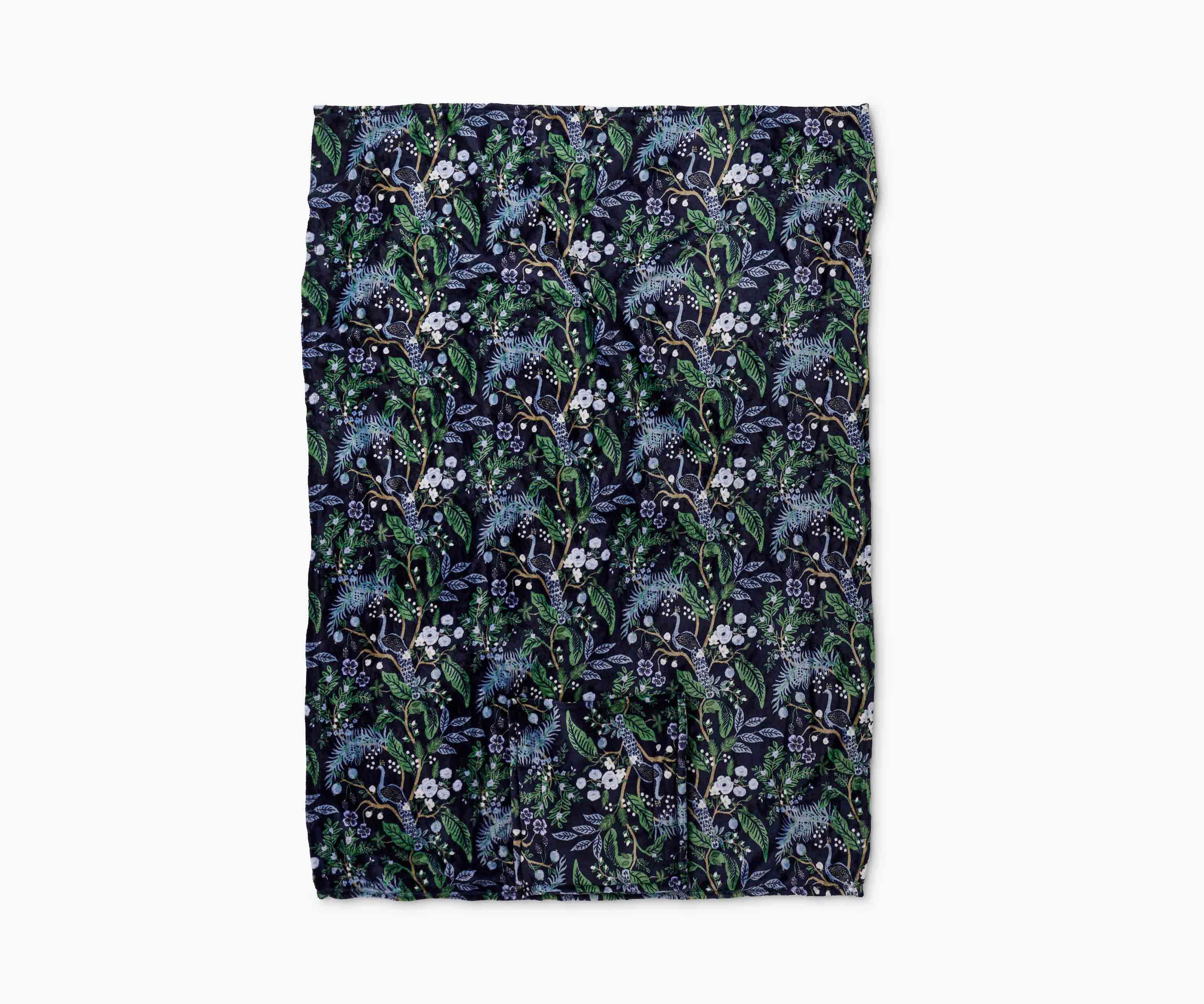 Travel Fleece Blanket - Peacock